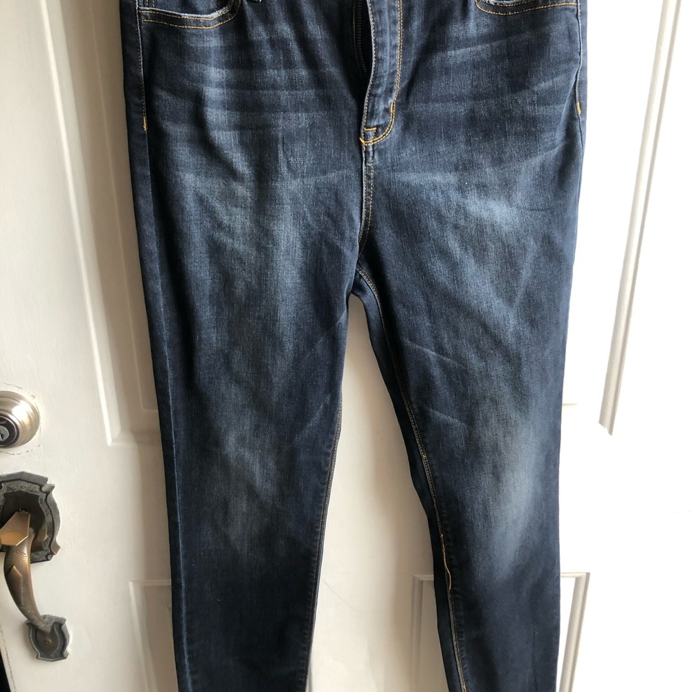 Dark denim jeans